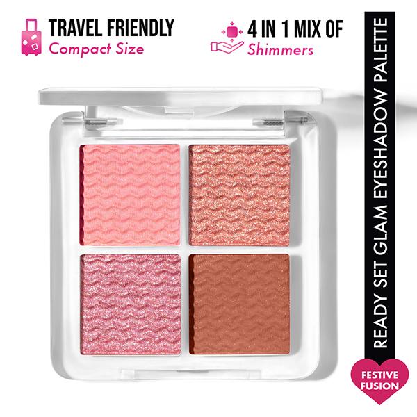 Insight Cosmetics Ready Set Glam Eyeshadow Palette Festive Fusion 11 gm - Eye Shadow Palettes