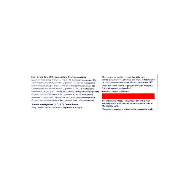 MENVEO VACCINE Injection 0.5ml - Vaccines