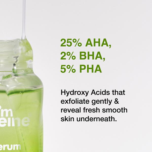 Mcaffeine Green Tea Face Serum With 25% Aha, 2% Bha, 5% Pha 30 ml - Face Serum