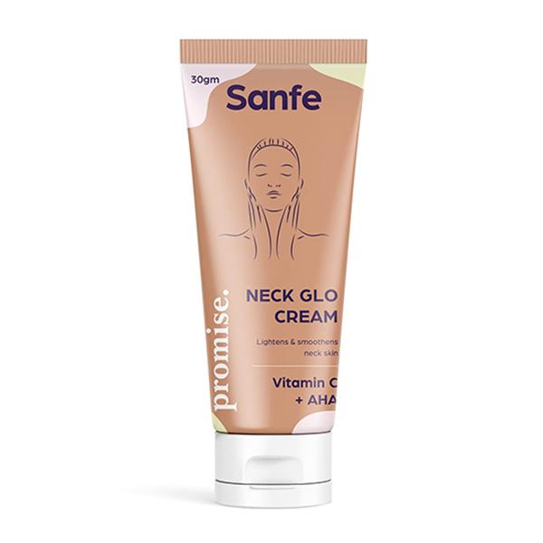 Netmeds | Sanfe Neck Glo Cream AHA Vitamin C 30 gm