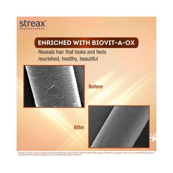 Streax Professional Vitariche Care Repair Max Masque 200 gm - Conditioners