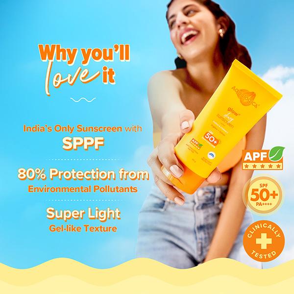 Aqualogicaglow+ Dewy Sunscreen 80 gm - Face Sunscreen
