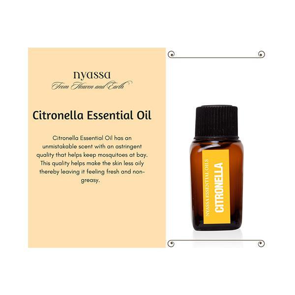 Nyassa Citronella Essential Oil 100% Pure & Natural 10 ml - Essential Oils