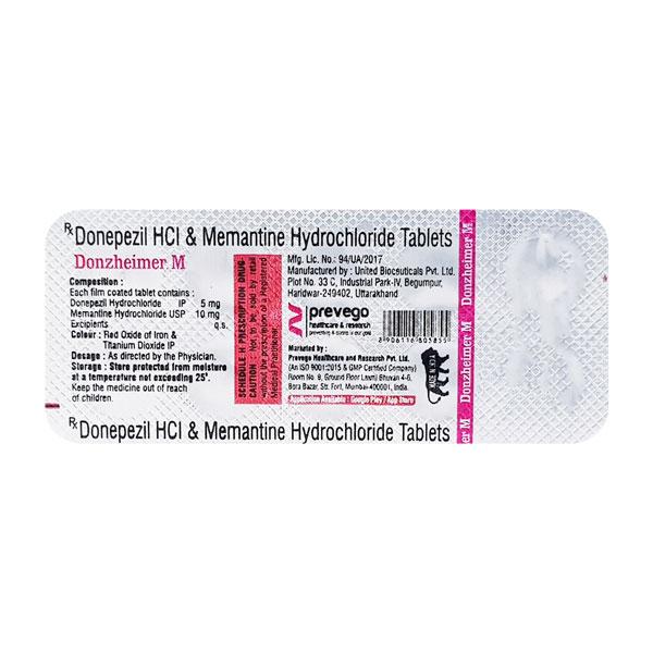 DONZHEIMER M Tablet 10's - Alzheimer-Neu