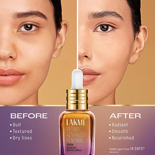 Lakme Retinol Advanced Renewal Serum 30 ml - Dark Circle & Wrinkle Busters