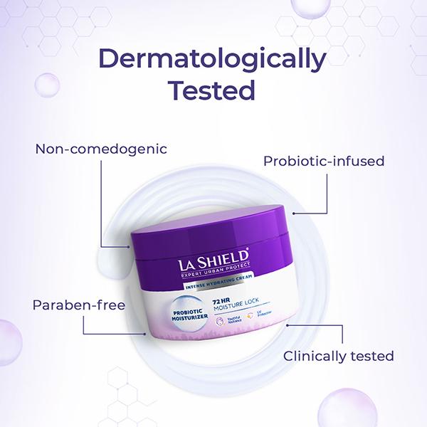 La Shield Intense Hydrating Probiotic Moisturizer Cream 100 gm - Creams/Oils/Lotions
