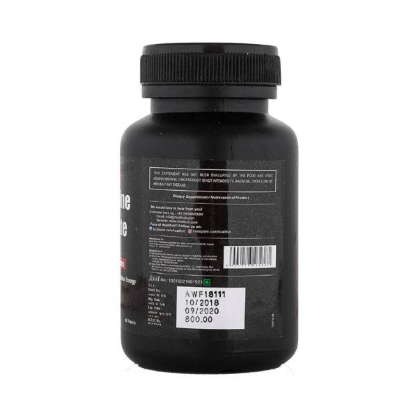 Healthvit L-Carnitine L-Tartrate 500MG (Amino Acid For Muscle,Heart & Brain)- Tablets 60's - Calcium And Minerals