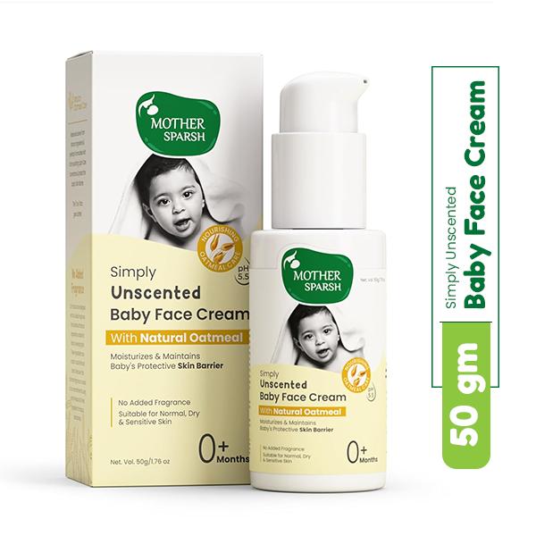 Netmeds | Mother Sparsh Simply Unscented Baby Face Cream 50 g