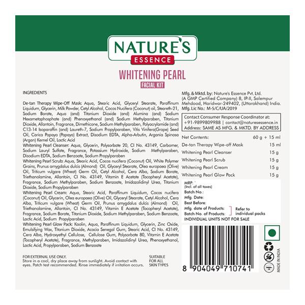 Nature's Essence Facial Kit - Whitening Pearl 60 gm - Facial Kits