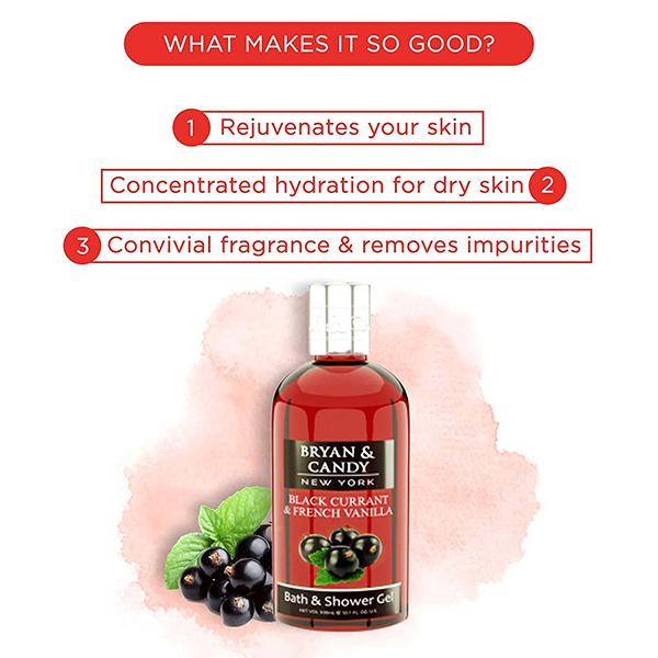 Bryan & Candy Black Currant Shower Gel 300 ml - Shower Gels & Body Wash