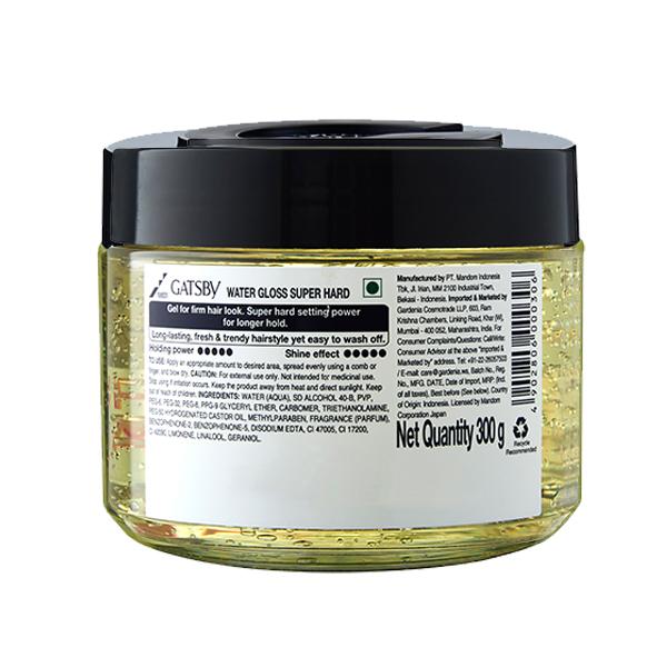Gatsby Level 5 Water Gloss Super Hard 300gm - Hair Waxes