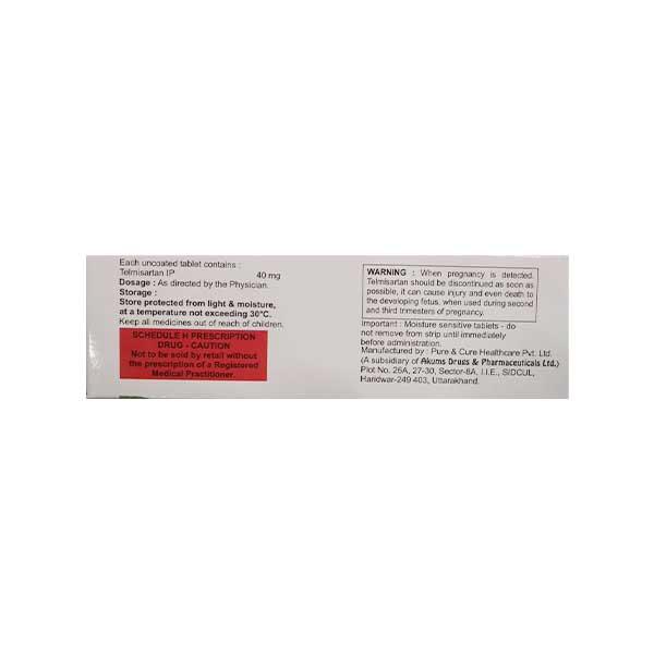 TELIBEST 40mg Tablet 10's - Hypertension-Ang