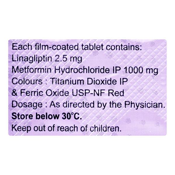 LINAPRIDE M 1000 Tablet 10's - Diabetes-Ant