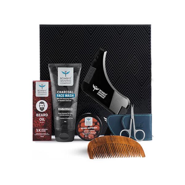 Netmeds | Bombay Shaving Company Grooming Gift Set for Men, Beard Grooming Kit for Men 450 g