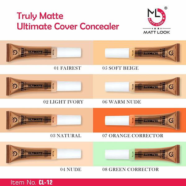 Matt Look Truly Matte Ultimate Cover Concealer, Natural 17 gm - Concealer