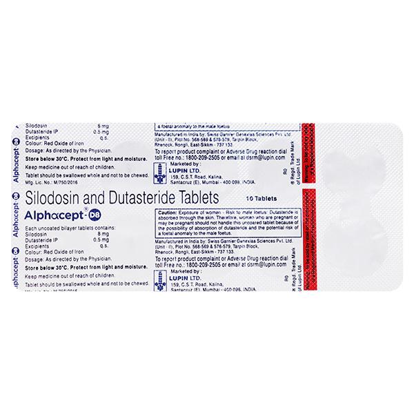 ALPHACEPT D8 Tablet 10's - Bladder And Prostate Disorders-Dru