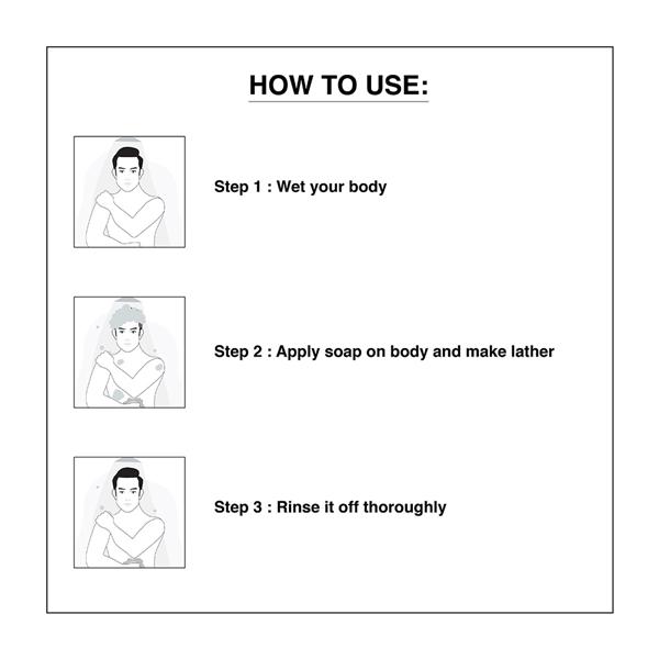 The Man Company Soap Bar - Black Pepper & Bergamot 125 gm - Soaps