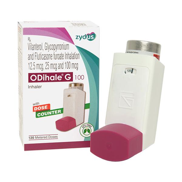 ODIHALE G 100 WITH DOSE COUNTER Inhaler 120md - Asthma/COPD-Ast