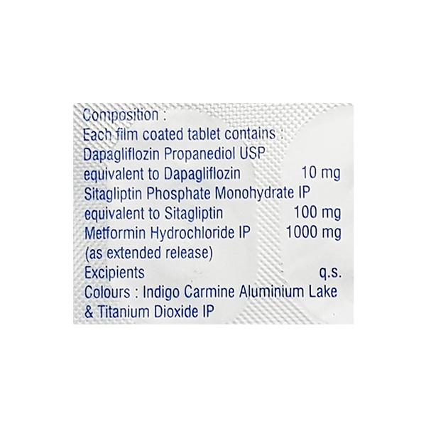 ZENSITA TRIO 1000 Tablet 15's - Diabetes-Ant