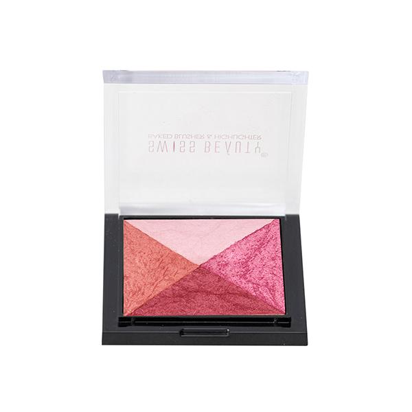 Swiss Beauty Baked Blusher & Highlighter - (Shade-2) 7 gm - Blushes