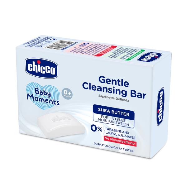 Chicco Baby Moments Gentle Cleansing Bar 100 gm - Baby Soap