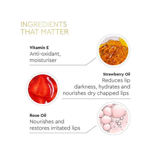 VLCC Clinic Deep Nourishing Lip Balm Strawberry and Rose 4.5 gm - Lip Balms