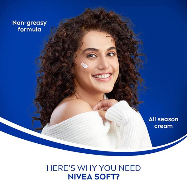Nivea Soft Entertainer College Edition Light Moisturiser for Fresh & Soft Skin 200ml - Face Wash & Cleansers