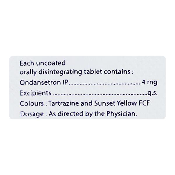 ONDEON 4 Tablet 10's - Vomitting/Emesis-Ant