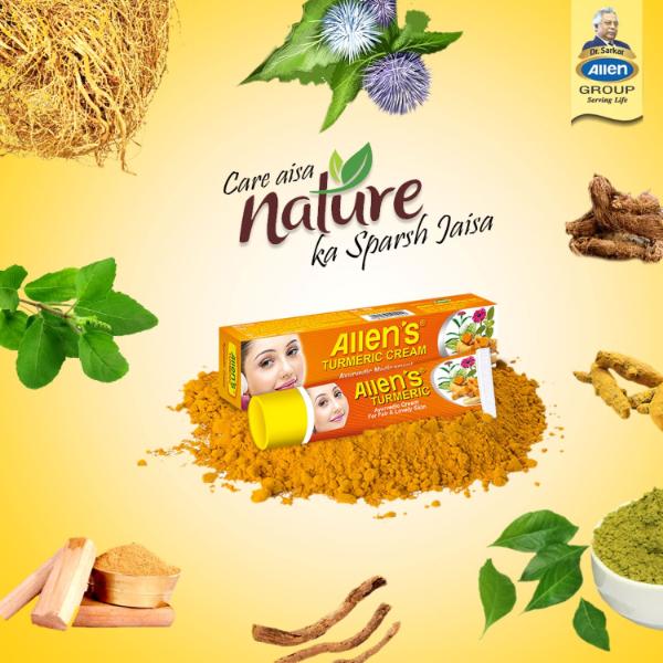 Allen Turmeric Cream 20 gm (Pack Of 3) 1's - Personal Care (Ayush)