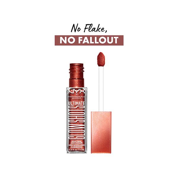 Nyx Professional Makeup Ultimate Glow Shots Liquid Eyeshadow - Twisted Tangerine 7.5 ml - Eyeshadow, Bases & Primers