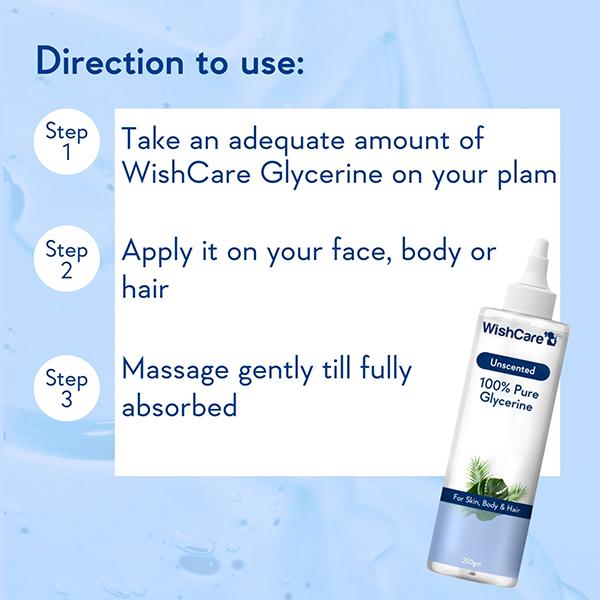 WishCare Pure & Unscentedlycerine 250 gm - Face Moisturizers