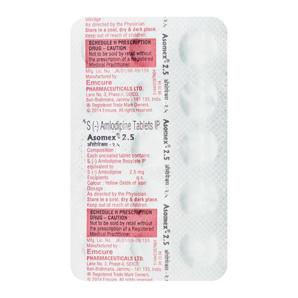 Netmeds | Asomex 2.5mg Tablet 15'S
