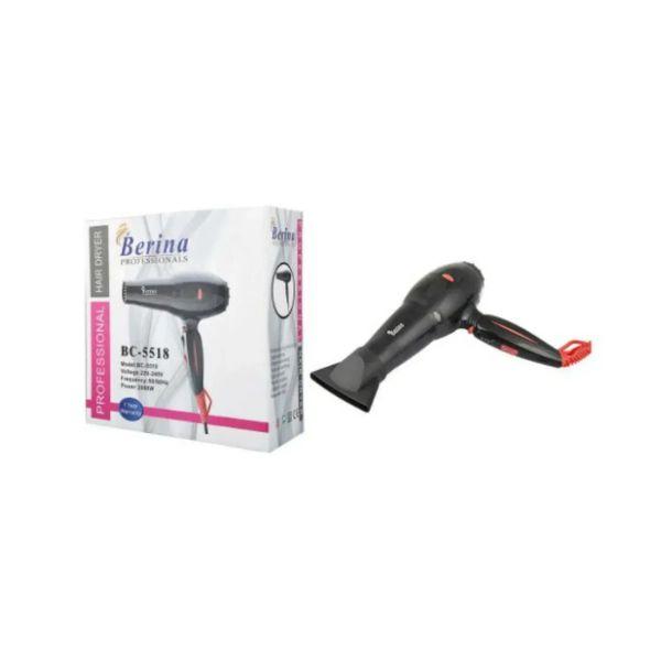 Berina Professional Hair Dryer BC-5518 (2000W) 500 gm - Hair Dryers