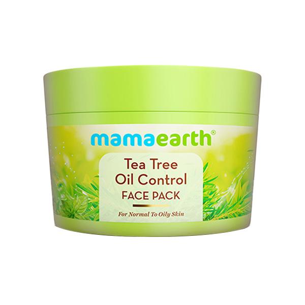 Mamaearth Tea Tree Oil Control Face Pack with Tea Tree & Salicylic Acid Normal to Oily Skin 200 gm - Face Packs
