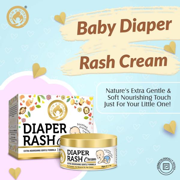 Mom & World Diaper Rash Cream 50 gm - Rash Creams