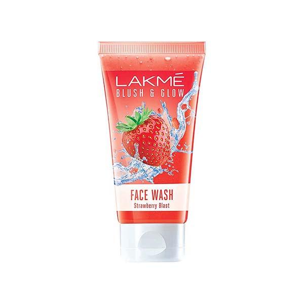 Netmeds | Lakme Blush and Glow Strawberry Freshness Gel Face Wash with Strawberry Extracts 50 gm