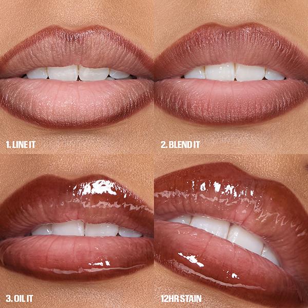 HUDA BEAUTY Lip Contour Stain Cherry Red 1 ml - Lip Stains & Tints