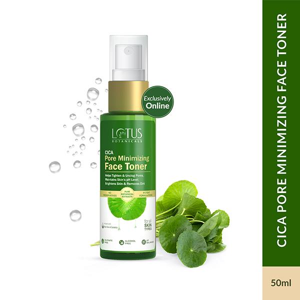 Netmeds | Lotus Botanicals CICA Pore Minimizing Face Toner, Enhances Skin Radiance, For All Skin Types 50 ml