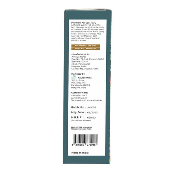 Alyuva Herb Enriched 100% Natural Hair Oil 100 ml - Hair Oils