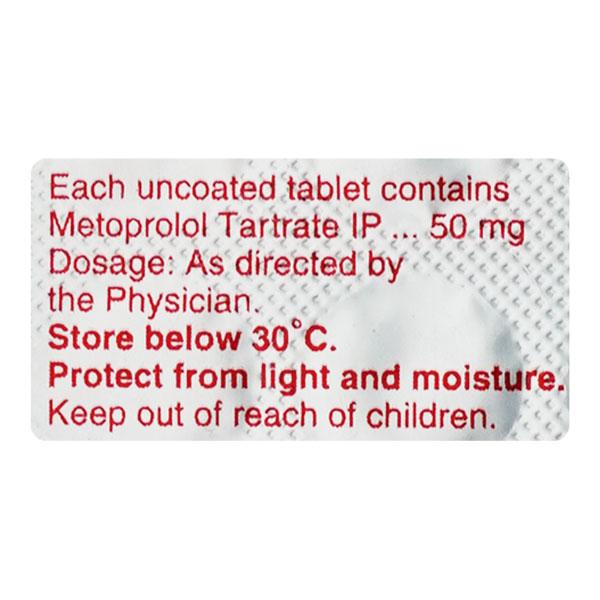 Metolar 50mg Tablet 15'S - Hypertension-Bet