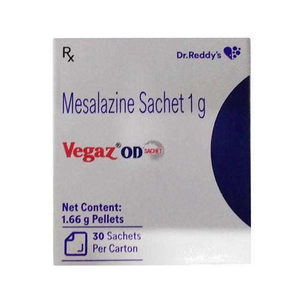 VEGAZ OD Sachet 1gm - Ulcerative Colitis/Bowel Inflammatory Disease-GIT