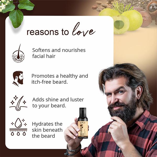 Globus Naturals Beard Oil, Enriched with Amla Reetha Erand & Sesame Oil 50 ml - Face Oils