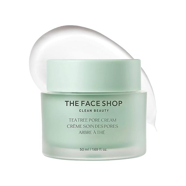 Netmeds | The Face ShopTeaTreePore Cream - Korean Salicylic Acid, AHA & PHA Moisturizer for Acne - 50ml