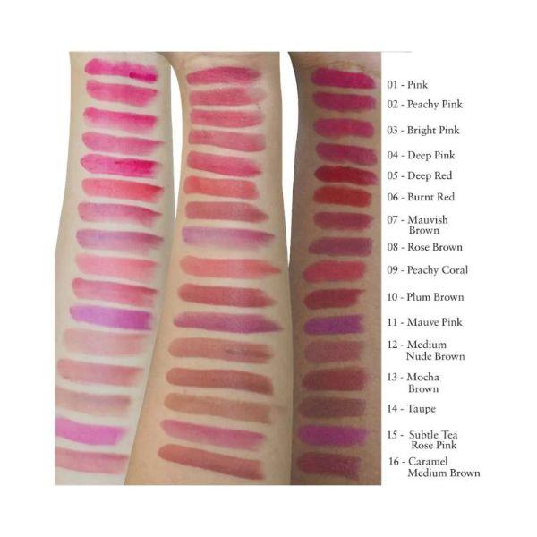 Just Herbs Ayurvedic Creamy Matte Lipstick with Jojoba Oil & Vitamin E Deep Pink 4.2gm - Lipsticks