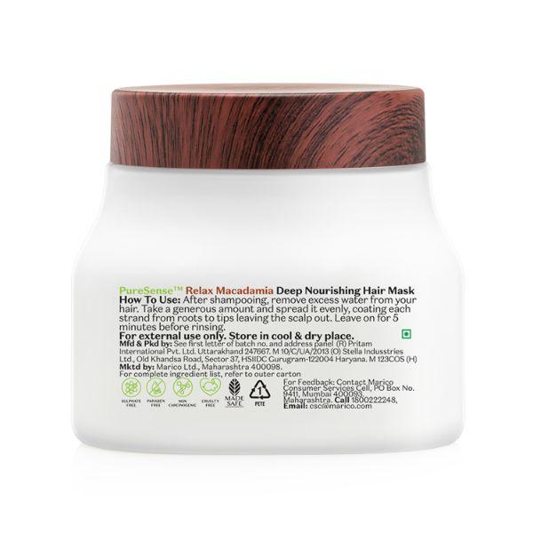 PureSense Macadamia Deep Nourishing Hair Mask for Dry and Chemically Treated Hair 140 gm - Hair Masks & Packs