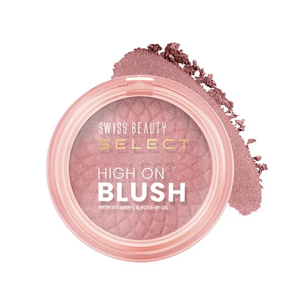 Netmeds | Swiss Beauty Select High On Blush With Natural Matte Finish - Soft Pink 8 gm