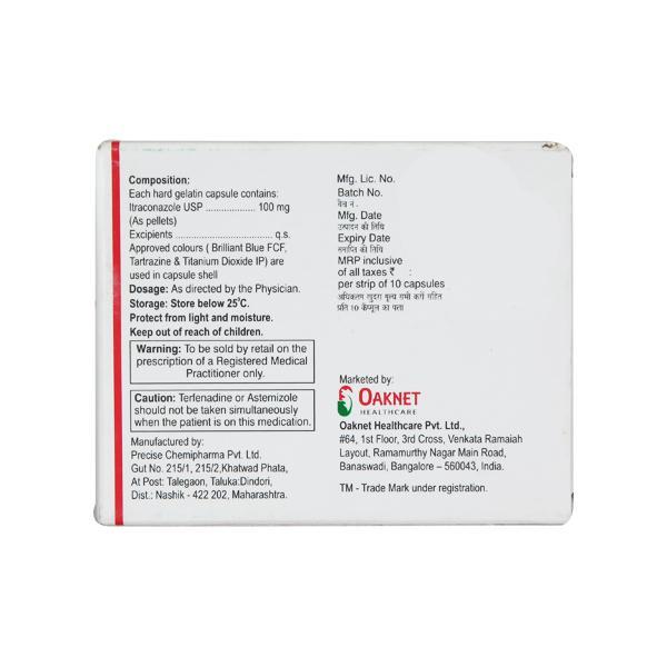 Flucos Itz 100mg Capsule 10'S - Fungal Infections-Anf