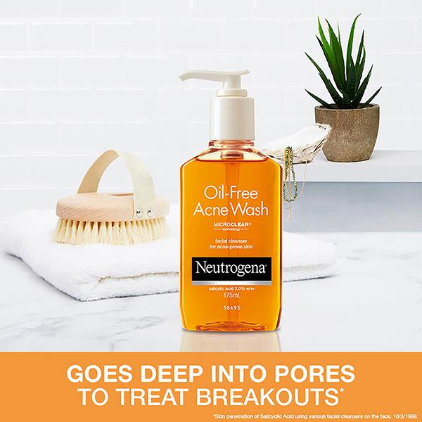 Neutrogena Oil Free Acne Wash 175 Ml - Scrubs & Exfoliants