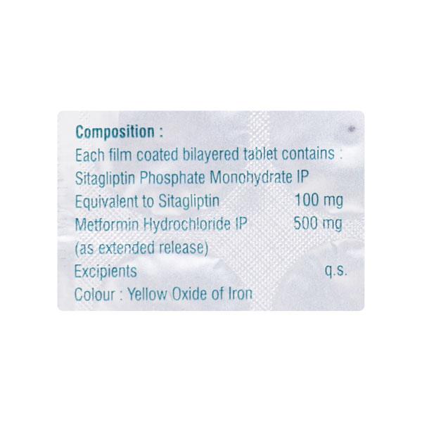 SITABITE M 100/500 Tablet 10's - Diabetes-Ant