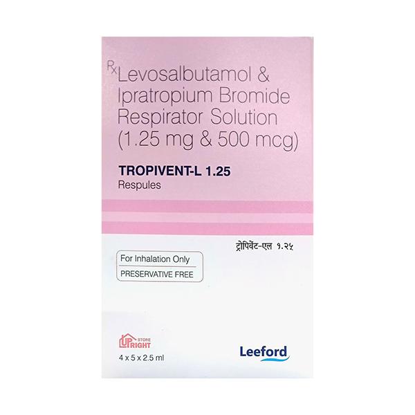 Netmeds | TROPIVENT L 1.25 Respules 5x2.5ml